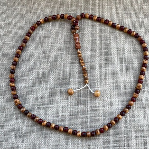 Handmade Tasbeeh Real Wood Beads Prayer Beads Religious Beads Islamic Tasbeh - Picture 3 of 9